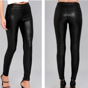 Free People vegan leather leggings